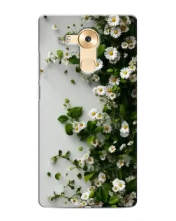 Чехол для Huawei Mate 8 (NXT) с картинкой «Ветка мелких белых цветов»
