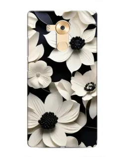 Чехол для Huawei Mate 8 (NXT) с картинкой «Объемные белые цветы»