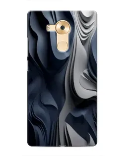 Чехол для Huawei Mate 8 (NXT) с картинкой «Объемные синие складки»