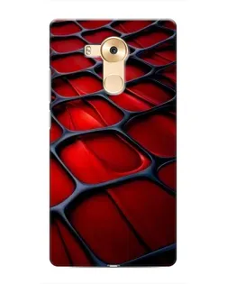 Чехол для Huawei Mate 8 (NXT) с картинкой «Красная глянцевая сетка»