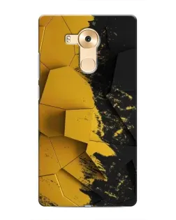 Чехол для Huawei Mate 8 (NXT) с картинкой «Золотые осколки геометрии»
