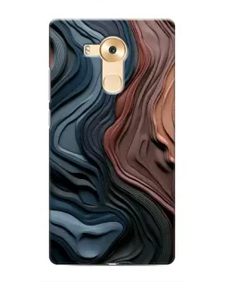Чехол для Huawei Mate 8 (NXT) с картинкой «Цветные волны каньона»