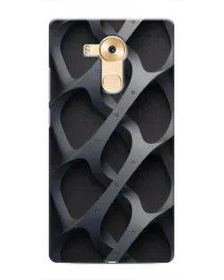 Чехол для Huawei Mate 8 (NXT) с картинкой «Объемное серое плетение»