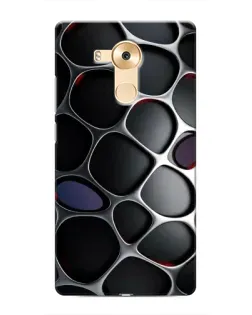 Чехол для Huawei Mate 8 (NXT) с картинкой «Объемная темная решетка»