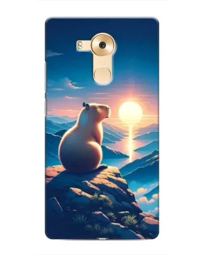 Чохол для Huawei Mate 8 (NXT) з картинкою «Захід сонця з капібарою»
