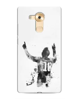 Чехол для Huawei Mate 8 (NXT) с картинкой «Черно-белый силуэт Месси» Чехол для Huawei Mate 8 (NXT) с картинкой «Черно-белый силуэт Месси»