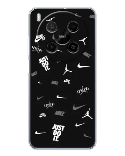 Чохол для Huawei Mate 80 Pro Max з картинкою «Nike Black Pattern»