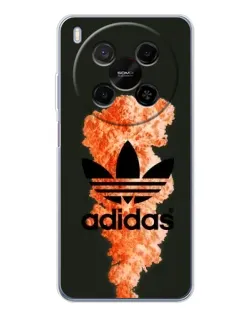 Чохол для Huawei Mate 80 Pro Max з картинкою «Помаранчевий дим Adidas»