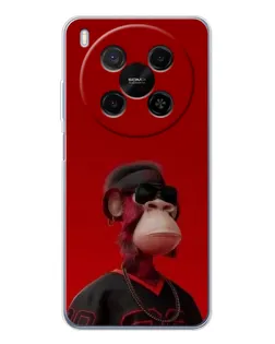 Чохол для Huawei Mate 80 Pro Max з картинкою «Bored Ape в червоному»