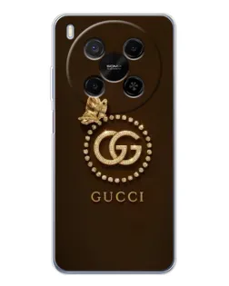 Чохол для Huawei Mate 80 Pro Max з картинкою «Gucci — золотий метелик»
