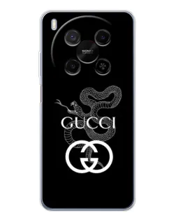 Чохол для Huawei Mate 80 Pro Max з картинкою «Gucci — срібна змія»