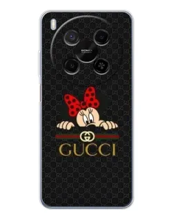 Чохол для Huawei Mate 80 Pro Max з картинкою «Мінні Маус Gucci — чорний»