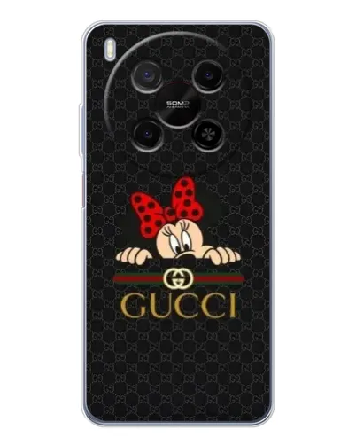Чохол для Huawei Mate 80 Pro Max з картинкою «Мінні Маус Gucci — чорний»