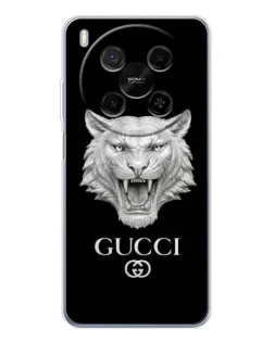 Чохол для Huawei Mate 80 Pro Max з картинкою «Gucci — срібний лев»