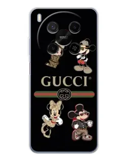 Чохол для Huawei Mate 80 Pro Max з картинкою «Gucci — герої Disney та монограма»