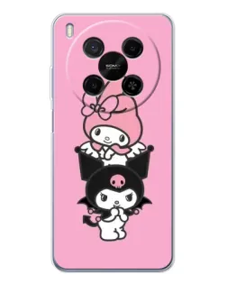 Чохол для Huawei Mate 80 Pro Max з картинкою «My Melody та Kuromi»
