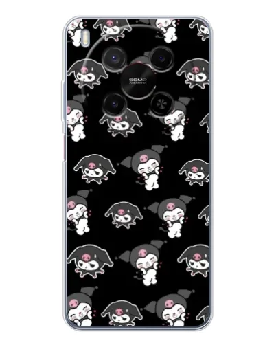 Чохол для Huawei Mate 80 Pro Max з картинкою «Чорний паттерн Kuromi» Чохол для Huawei Mate 80 Pro Max з картинкою «Чорний паттерн Kuromi»