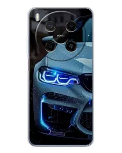 Чохол для Huawei Mate 80 Pro Max з картинкою «Погляд BMW з синіми фарами»