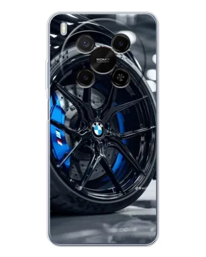 Чохол для Huawei Mate 80 Pro Max з картинкою «Колесо BMW зблизька»