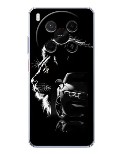 Чохол для Huawei Mate 80 Pro Max з картинкою «BMW та лев»