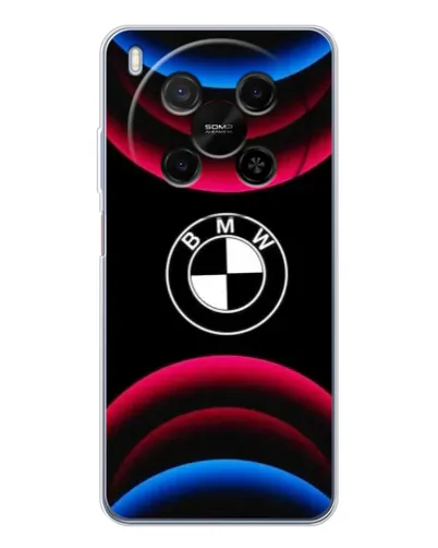 Чохол для Huawei Mate 80 Pro Max з картинкою «Логотип BMW та неонові дуги»