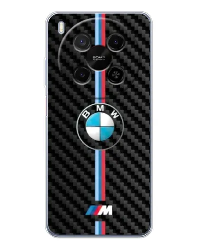 Чохол для Huawei Mate 80 Pro Max з картинкою «Емблема BMW та карбон»