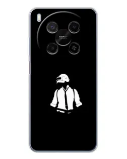 Чохол для Huawei Mate 80 Pro Max з картинкою «PUBG — білий шолом»
