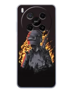 Чохол для Huawei Mate 80 Pro Max з картинкою «PUBG — вогняний силует»