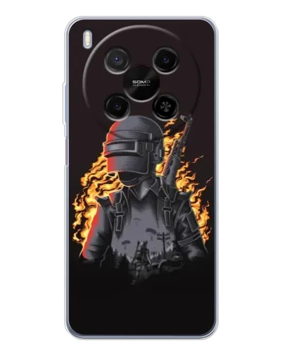 Чохол для Huawei Mate 80 Pro Max з картинкою «PUBG — вогняний силует» Чохол для Huawei Mate 80 Pro Max з картинкою «PUBG — вогняний силует»