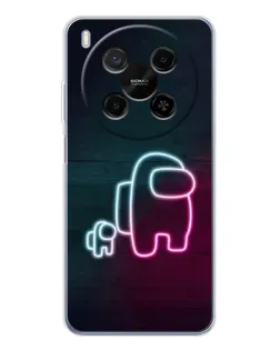 Чехол для Huawei Mate 80 Pro Max с картинкой «Among Us неон-арт»