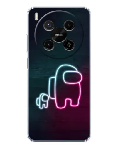 Чехол для Huawei Mate 80 Pro Max с картинкой «Among Us неон-арт» Чехол для Huawei Mate 80 Pro Max с картинкой «Among Us неон-арт»