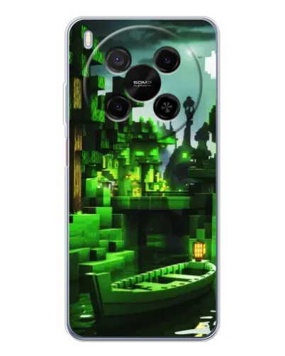 Чехол для Huawei Mate 80 Pro Max с картинкой «Minecraft лесной пейзаж»