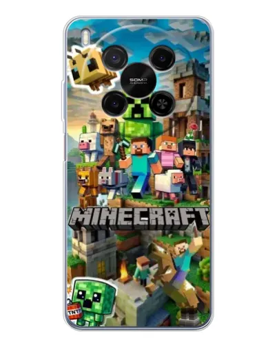 Чехол для Huawei Mate 80 Pro Max с картинкой «Замок Minecraft»
