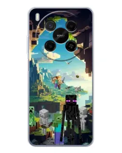 Чехол для Huawei Mate 80 Pro Max с картинкой «Эндермен в лесу»