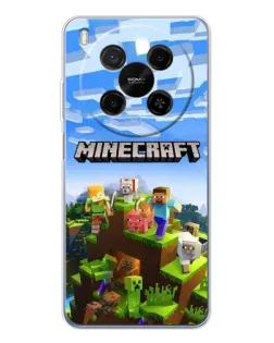 Чехол для Huawei Mate 80 Pro Max с картинкой «Minecraft классический мир»
