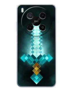 Чехол для Huawei Mate 80 Pro Max с картинкой «Алмазный меч неон»