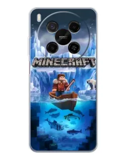 Чехол для Huawei Mate 80 Pro Max с картинкой «Minecraft ледяной мир»