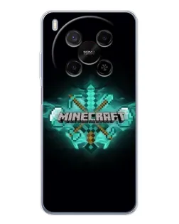 Чехол для Huawei Mate 80 Pro Max с картинкой «Minecraft Diamond лого»