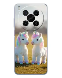 Чехол для Huawei Mate 80 Pro Max с картинкой «Пара единорогов»