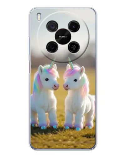 Чехол для Huawei Mate 80 Pro Max с картинкой «Пара единорогов»