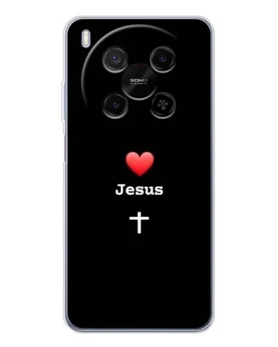 Чехол для Huawei Mate 80 Pro Max с картинкой «Сердце - Jesus»