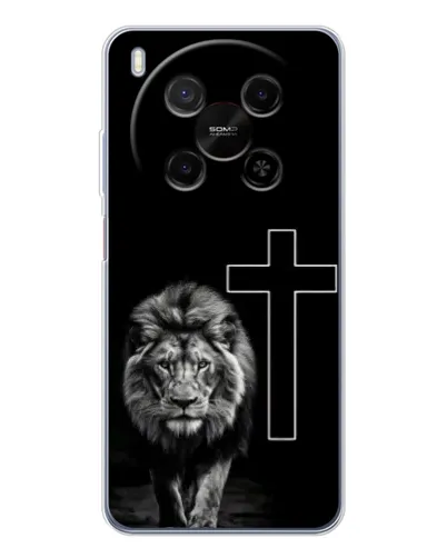 Чехол для Huawei Mate 80 Pro Max с картинкой «Лев и Крест»