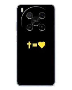 Чехол для Huawei Mate 80 Pro Max с картинкой «Сердце и Крест»