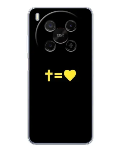 Чехол для Huawei Mate 80 Pro Max с картинкой «Сердце и Крест»
