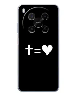 Чехол для Huawei Mate 80 Pro Max с картинкой «Крест и Сердце»