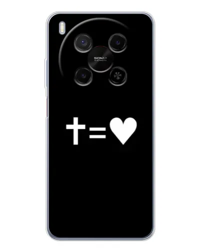 Чехол для Huawei Mate 80 Pro Max с картинкой «Крест и Сердце»