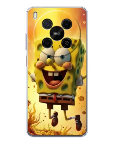 Чохол для Huawei Mate 80 Pro Max з картинкою «Губка Боб стрибає» Чохол для Huawei Mate 80 Pro Max з картинкою «Губка Боб стрибає»