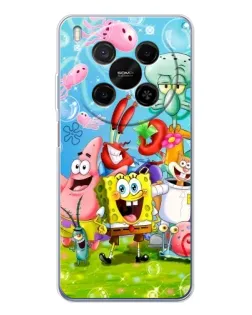 Чохол для Huawei Mate 80 Pro Max з картинкою «Губка Боб та друзі»