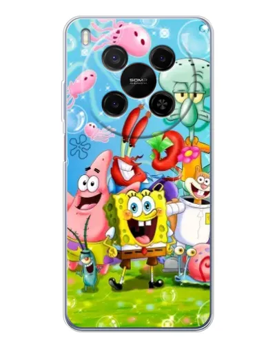 Чохол для Huawei Mate 80 Pro Max з картинкою «Губка Боб та друзі» Чохол для Huawei Mate 80 Pro Max з картинкою «Губка Боб та друзі»