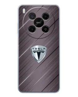 Чохол для Huawei Mate 80 Pro Max з картинкою «Металева текстура Tesla»